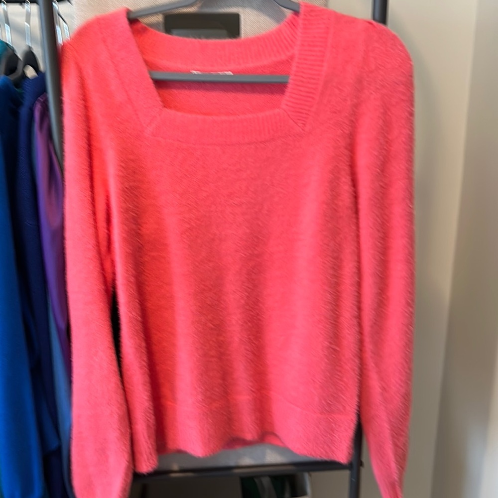 Square neck flamingo pink